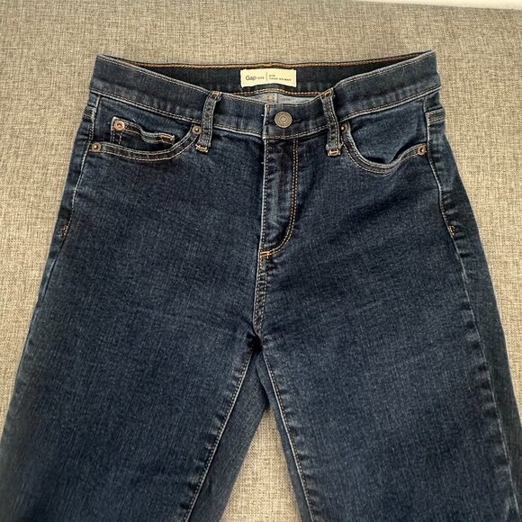 Gap 1960 True‎ Skinny Jeans 27 waist Regular Cotton Blend Low Rise Dark Blue - Picture 7 of 12